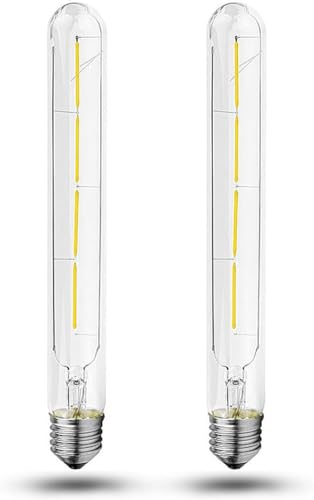 ZFQ Vintage Design LED Lampe E27 T30 4W, Edison Retro Glühbirne, Kaltweiß 6500K, 400LM, Flimmerfrei Nicht Dimmbar, 360° Abstrahlwinkel, zur Stimmungsbeleuchtung Dekorative Beleuchtung, 2 Stück von ZFQ