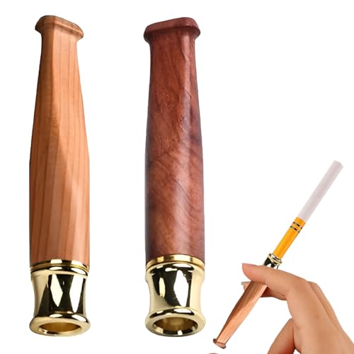 2 Stück Zigarettenhalter Aus Massivem Holz, Zigarettenfilter, Zigarettenspitze Damen, Zigarettenspitze Herren, Geeignet Für Selbstgedrehte Zigaretten, Leicht Zu Reinigen, Abnehmbar 2 Stück Zigarettenhalter Aus Massivem Holz, Zigarettenfilter, Zigarettenspitze Damen, Zigarettenspitze Herren, Geeignet Für Selbstgedrehte Zigaretten, Leicht Zu Reinigen, Abnehmbar von ZFRITP