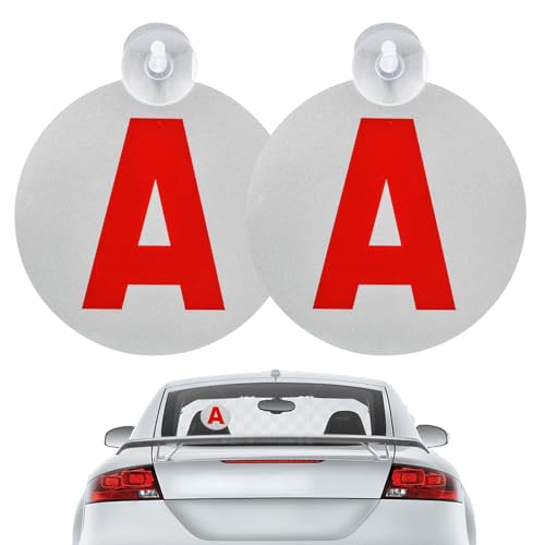 2 Stück A-Scheiben für junge Fahrer mit Saugnapf,Ø 15 CM fahranfänger aufkleber Saugnapfhalterung,Newcomer Autoaufkleber A,für junge Fahrer,Diebstahlschutz und UV-Schutz,Nachtreflexion. 2 Stück A-Scheiben für junge Fahrer mit Saugnapf,Ø 15 CM fahranfänger aufkleber Saugnapfhalterung,Newcomer Autoaufkleber A,für junge Fahrer,Diebstahlschutz und UV-Schutz,Nachtreflexion. von ZFRITP