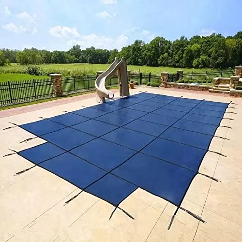 1 m/2 m/3 m/4 m/5 m/6 m/7 m/8 m/9 m/10 m elastische Winterabdeckung für oberirdische Inground-Schwimmbäder, Plattform-Pool-Netzdecken – Pool-Schutz-Netzschließer (Farbe: Blau, Größe: 6,5 x 11 m/21,3 von ZFSSH