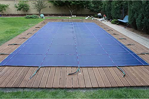 Winter-Mesh-Pool-Laubabdeckung/Blaue Pooldecken – 1/1,5/2/2,5/3/3,5/4/4,5/5/5,5/6/6,5/7/8/9/10 m elastisches Pool-Schutznetz, in den Boden eingelassene Schwimmbäder Plane von ZFSSH