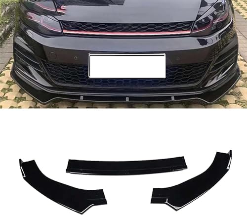 ZFTAP Auto Frontlippe Frontspoiler für VW Golf 7 7.5 MK7 MK7.5 GTI GTD R R-Line 2012-2020,Auto Frontstoßstange Splitter Lip Spoiler Spoilerlippe Diffusor von ZFTAP