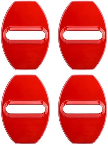 ZFTAP Autotürschloss-Abdeckung für Volkswagen VW Beetle /(Typ 5C) /2013 2014 2015 2016 2017 2018 2019,Edelstahl Türriegel Schutzkappe Rostfrei Türschlösser Schutzabdeckung,A/Red von ZFTAP