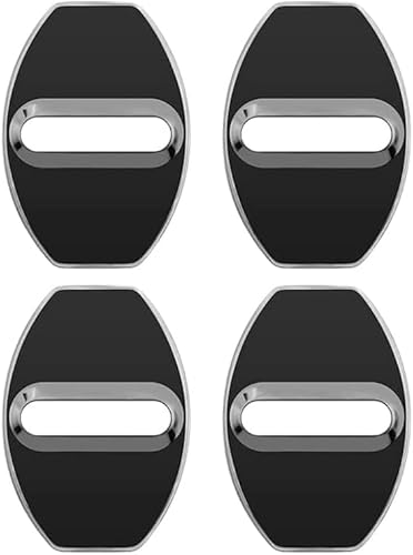 ZFTAP Autotürschloss-Abdeckung für Volkswagen VW Passat B8 Variant/Passat Variant GTE 2014–2019,Edelstahl Türriegel Schutzkappe Rostfrei Türschlösser Schutzabdeckung,A/Black von ZFTAP