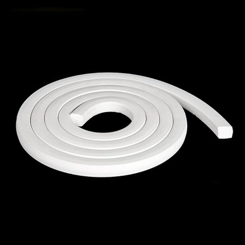 1 Stück 300 cm Silikonschaumstreifen for Türen und Fenster – Schalldichte und wetterfeste Dichtung – Weißes Gummischaumband(4x4mm) von ZFUWWA