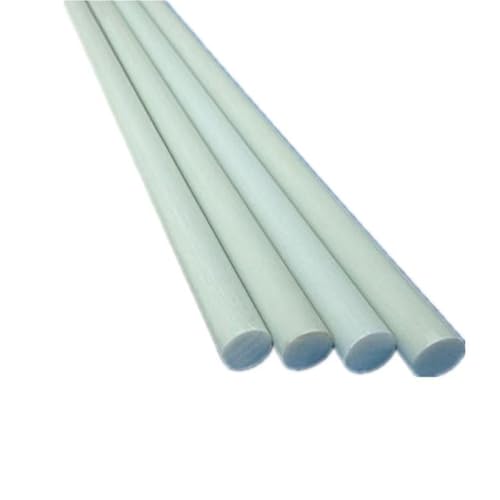 4 Stück 1 m lange, weiße Stützstäbe aus massivem Fiberglas for Pflanzen – langlebige und vielseitige elastische Stäbe for verschiedene Anwendungen(1mm) von ZFUWWA