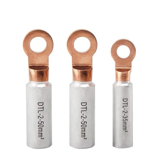 5 Stück Kupfer-Aluminium-Bimatel-Flachstecker DTL-2-70 DTL-2-95 DTL-2-16 – langlebige Kabelverschraubung for Stromkabel, Crimp-Anschluss(16) von ZFUWWA