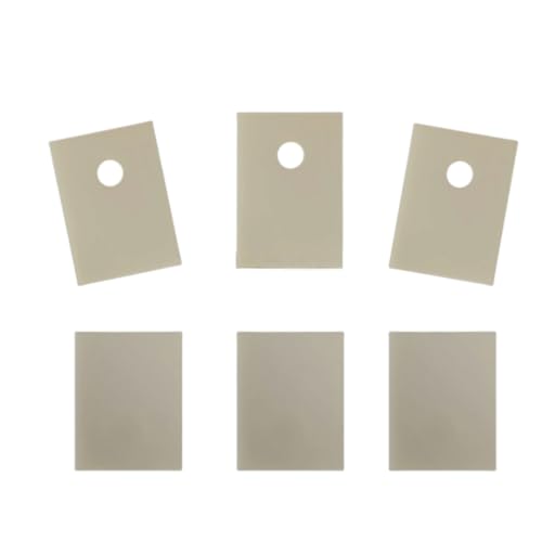 Aluminiumnitrid-Keramikplatte – 10 Stück wärmeleitendes Isoliersubstrat for effizientes Wärmemanagement(20 * 25 * 1mm No Holes) von ZFUWWA