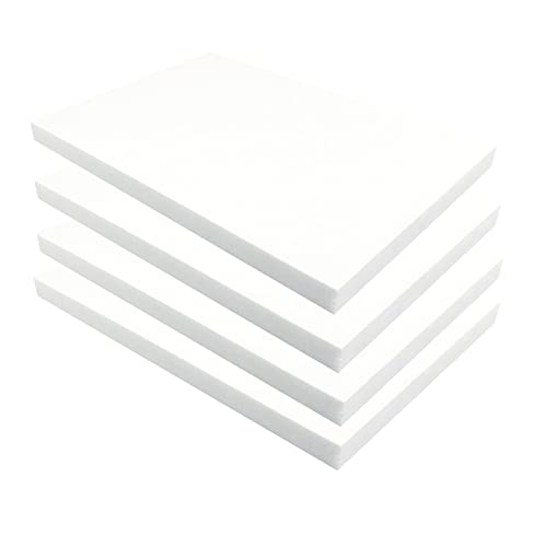 Hochdichter Bastelschaumblock – 20 cm x 30 cm, for Bildhauen, Modellieren und for DIY-Projekte(White,Thickness 2cm 4pcs) von ZFUWWA