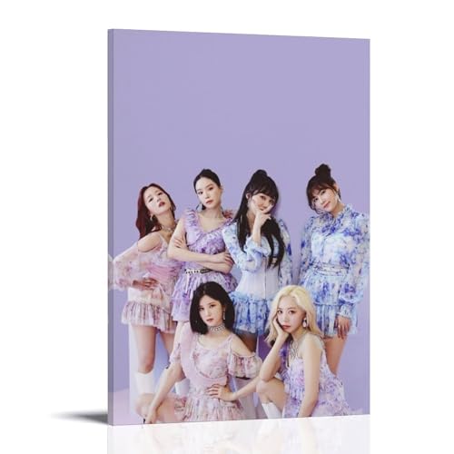 ZFXYSCFC Apink Leinwandposter mit beliebten Sängern und berühmten Musikern, dekoratives Gemälde, Schlafzimmer, 30 x 45 cm, Rahmenstil von ZFXYSCFC