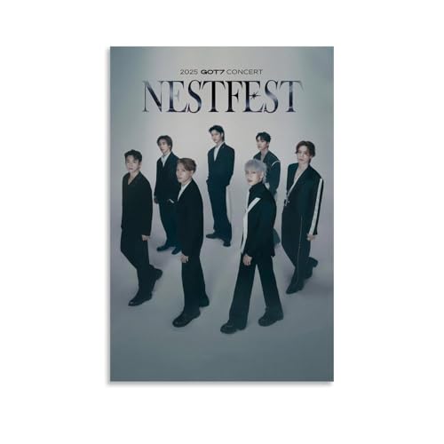 ZFXYSCFC Got7 Leinwandposter, beliebte Sänger und berühmte Musiker, Wandkunst, dekoratives Gemälde, Schlafzimmer, 30 x 45 cm, ungerahmter Stil ZFXYSCFC Got7 Leinwandposter, beliebte Sänger und berühmte Musiker, Wandkunst, dekoratives Gemälde, Schlafzimmer, 30 x 45 cm, ungerahmter Stil von ZFXYSCFC