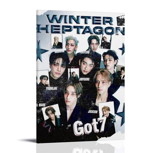 ZFXYSCFC Got7 Leinwandposter mit beliebten Sängern und berühmten Musikern, dekoratives Gemälde, Schlafzimmer, 20 x 30 cm, Rahmenstil ZFXYSCFC Got7 Leinwandposter mit beliebten Sängern und berühmten Musikern, dekoratives Gemälde, Schlafzimmer, 20 x 30 cm, Rahmenstil von ZFXYSCFC