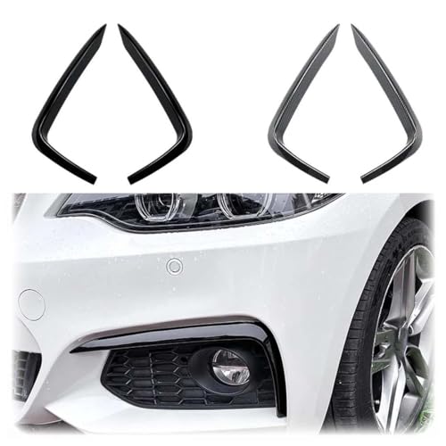 ZFYXZ Front-Windmesser-Verkleidung für BMW F87 M2 F22 F23 2014-2022, Diffusor, Nebelscheinwerfer, Kühlergrill, Stoßstangenlippe, Splitter,A Gloss Black von ZFYXZ