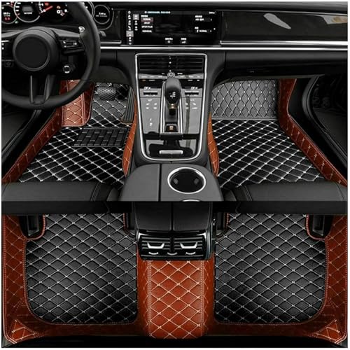 ZFZFC Auto FußMatten Leder Anpassen für Land Rover Range Rover Sport 2018-2020 2021 2022 2023 2024 2025 (LHD), Allwetter Vorne Hinten ​wasserdichte Anti-Kratz Automatten Teppiche Set von ZFZFC