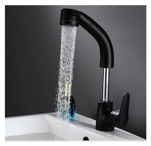 Ausziehen des Waschbeckens Wasserhahn Heißer und kaltes Wassermixer auf und ab Chrom Fertiger 360 -Grad -Wassermischhahn, Wasserhähne für Waschbecken Ausziehen des Waschbeckens Wasserhahn Heißer und kaltes Wassermixer auf und ab Chrom Fertiger 360 -Grad -Wassermischhahn, Wasserhähne für Waschbecken von ZGBQHQN