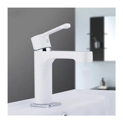 Badezimmer Wasserhähne Becken Wasserhahn Badewaschbecken Wasserhahn Waschbecken Kalt und heißer Wassermischer, Chrom Badezimmer Wasserhahn von ZGBQHQN