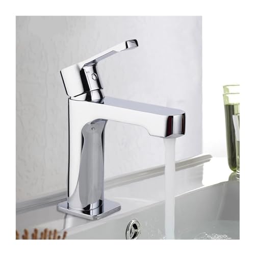 Badezimmer Wasserhähne Becken Wasserhahn Badewaschbecken Wasserhahn Waschbecken Kalt und heißer Wassermischer, Chrom Badezimmer Wasserhahn Badezimmer Wasserhähne Becken Wasserhahn Badewaschbecken Wasserhahn Waschbecken Kalt und heißer Wassermischer, Chrom Badezimmer Wasserhahn von ZGBQHQN