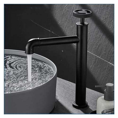 Badezimmer Wasserhahn Festes Messing Industrial Style Basin Waschbecken Wasserhähne kalt und heißer Wassermischer Tap Mattes schwarzes Deck montiert, Chrom Badezimmer Wasserhahn Badezimmer Wasserhahn Festes Messing Industrial Style Basin Waschbecken Wasserhähne kalt und heißer Wassermischer Tap Mattes schwarzes Deck montiert, Chrom Badezimmer Wasserhahn von ZGBQHQN