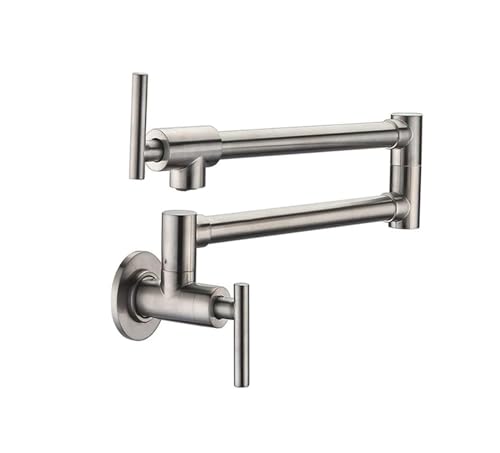 Einzelhebel drehen klappende Ausstrich Bad Küche Wasserhahn Wandhalterung kaltes Wasser Waschbecken Tap Chrom/Schwarz/gebürstet Nickel/Golden, Chrom Badezimmer Wasserhahn Einzelhebel drehen klappende Ausstrich Bad Küche Wasserhahn Wandhalterung kaltes Wasser Waschbecken Tap Chrom/Schwarz/gebürstet Nickel/Golden, Chrom Badezimmer Wasserhahn von ZGBQHQN