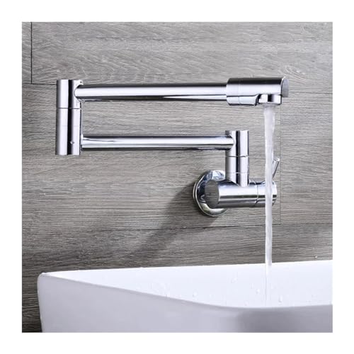 Einzelhebel drehen klappende Ausstrich Bad Küche Wasserhahn Wandhalterung kaltes Wasser Waschbecken Tap Chrom/Schwarz/gebürstet Nickel/Golden, Chrom Badezimmer Wasserhahn Einzelhebel drehen klappende Ausstrich Bad Küche Wasserhahn Wandhalterung kaltes Wasser Waschbecken Tap Chrom/Schwarz/gebürstet Nickel/Golden, Chrom Badezimmer Wasserhahn von ZGBQHQN