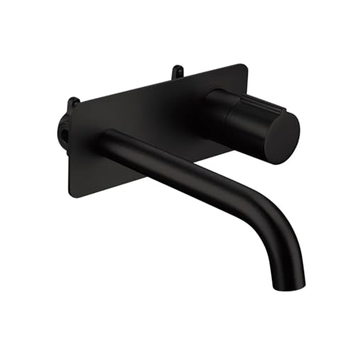 Wasserhahnwandmixer Waschbecken TAP Dual Control Eingriff Wasserhahn fester Messing Roségold Heiße und kaltes Wasser, Spüle Spüle Wasserhahn von ZGBQHQN