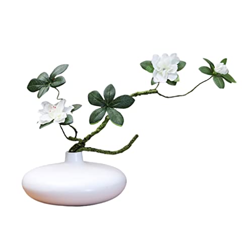 ZGBQHQN Faux Blumen Gefälschte Blumen Rhododendronzweige Seidenkünstigblüten und -zweige, Tea Room Couchtisch Zen Dekoration für jeden Anlass, c (a) von ZGBQHQN
