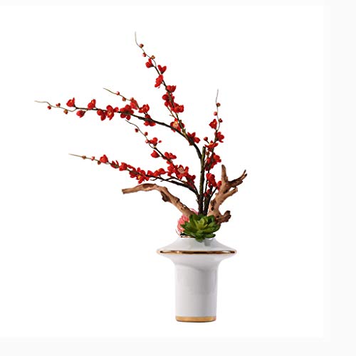 ZGBQHQN Künstliche Blume in Topfkünstigblüten, Winterpflaume gefälschte Blüten Blumenpflanzen, Moderne Neue Blumenarrangements im chinesischen Stil, Bonsai Floral Ornamente Künstliche Pflanze Blume a ZGBQHQN Künstliche Blume in Topfkünstigblüten, Winterpflaume gefälschte Blüten Blumenpflanzen, Moderne Neue Blumenarrangements im chinesischen Stil, Bonsai Floral Ornamente Künstliche Pflanze Blume a von ZGBQHQN
