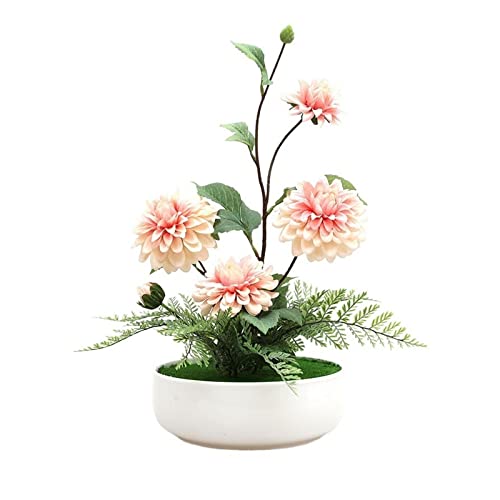 ZGBQHQN Künstliche Blumen in Vase Einfache Simulation Blumenverzierungen Home Wohnzimmer gefälschte Blumenbonsai Tabelle für Home Office Party von ZGBQHQN