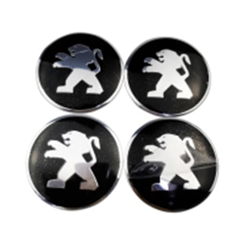 ZGCYK 4 Stück Radnabenkappen Aufkleber für Peugeot 206CC 207CC 3008 307CC 307SW 56MM Felgendeckel Radkappen Reifen Felgen Radnabenabdeckung Zubehör,BlackSilver-B ZGCYK 4 Stück Radnabenkappen Aufkleber für Peugeot 206CC 207CC 3008 307CC 307SW 56MM Felgendeckel Radkappen Reifen Felgen Radnabenabdeckung Zubehör,BlackSilver-B von ZGCYK