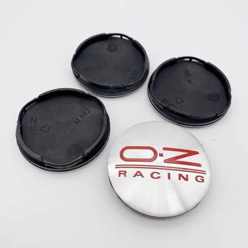 ZGCYK 4 Stück Radnabenkappen für 52mm/55mm OZ M582 Felgendeckel Radkappen Reifen Felgen Radnabenabdeckung Zubehör,SilverRed ZGCYK 4 Stück Radnabenkappen für 52mm/55mm OZ M582 Felgendeckel Radkappen Reifen Felgen Radnabenabdeckung Zubehör,SilverRed von ZGCYK