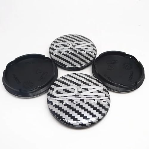 ZGCYK 4 Stück Radnabenkappen für OZ Racing M595 O.Z 62MM Felgendeckel Radkappen Reifen Felgen Radnabenabdeckung Zubehör,PatternA von ZGCYK