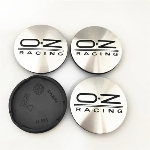 ZGCYK 4 Stück Radnabenkappen für OZ Racing M595 O.Z 62MM Felgendeckel Radkappen Reifen Felgen Radnabenabdeckung Zubehör,SilverBlack ZGCYK 4 Stück Radnabenkappen für OZ Racing M595 O.Z 62MM Felgendeckel Radkappen Reifen Felgen Radnabenabdeckung Zubehör,SilverBlack von ZGCYK