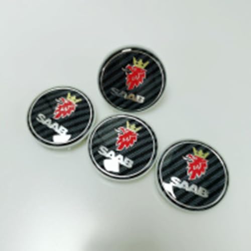 ZGCYK 4 Stück Radnabenkappen für saab BJ SCS SAAB 63MM Felgendeckel Radkappen Reifen Felgen Radnabenabdeckung Zubehör,CarbonFiber ZGCYK 4 Stück Radnabenkappen für saab BJ SCS SAAB 63MM Felgendeckel Radkappen Reifen Felgen Radnabenabdeckung Zubehör,CarbonFiber von ZGCYK