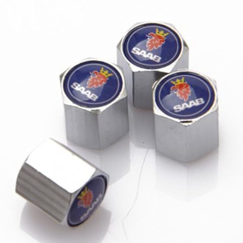 ZGCYK Auto Ventilkappen für SAAB Autoreifen Ventilkappen Reifenventilkappen Tyre Valve Caps Zubehör ZGCYK Auto Ventilkappen für SAAB Autoreifen Ventilkappen Reifenventilkappen Tyre Valve Caps Zubehör von ZGCYK