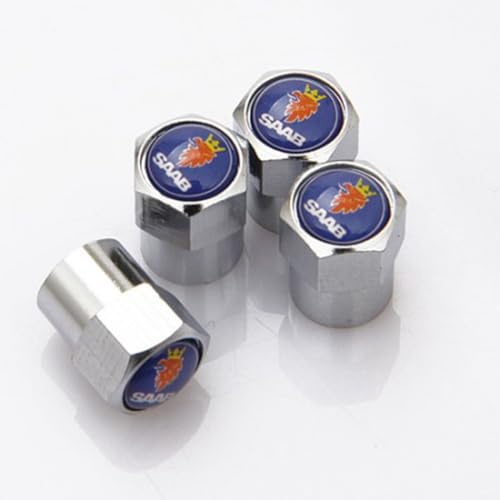 ZGCYK Auto Ventilkappen für SAAB Autoreifen Ventilkappen Reifenventilkappen Tyre Valve Caps Zubehör ZGCYK Auto Ventilkappen für SAAB Autoreifen Ventilkappen Reifenventilkappen Tyre Valve Caps Zubehör von ZGCYK