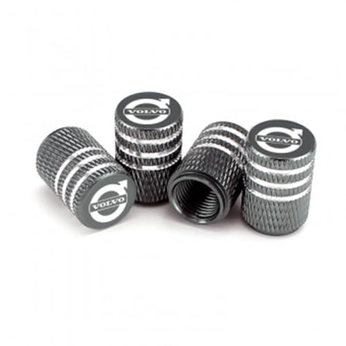 ZGCYK Auto Ventilkappen für Volvo C40 S60 S60L S90 XC Classic XC40 XC60 XC70 XC90 Autoreifen Ventilkappen Reifenventilkappen Tyre Valve Caps Zubehör,Graystyle ZGCYK Auto Ventilkappen für Volvo C40 S60 S60L S90 XC Classic XC40 XC60 XC70 XC90 Autoreifen Ventilkappen Reifenventilkappen Tyre Valve Caps Zubehör,Graystyle von ZGCYK