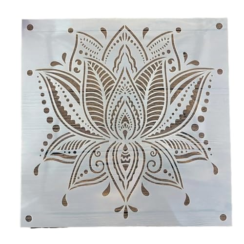 30 * 30cm DIY Schablone Malerei Blumenmuster Modell Wachspapier Fliesen Wand Boden Möbel Dekorative Mandala von ZGCrumphant