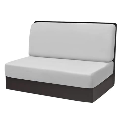ZGCrumphant 2 Teile/Satz Einfarbig RV Dinette Kissen Bezüge Elastische Armlose Sofa Bezüge Samt Stretch RV Camper Auto Bank Rückenlehne Abdeckung für Wohnmobile(Color4) von ZGCrumphant
