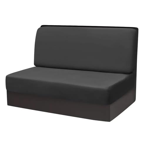 ZGCrumphant 2 Teile/Satz Einfarbig RV Dinette Kissen Bezüge Elastische Armlose Sofa Bezüge Samt Stretch RV Camper Auto Bank Rückenlehne Abdeckung für Wohnmobile(Color5) von ZGCrumphant