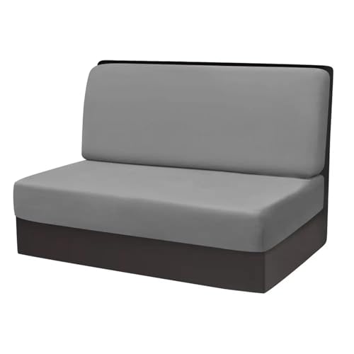 ZGCrumphant 2 Teile/Satz Einfarbig RV Dinette Kissen Bezüge Elastische Armlose Sofa Bezüge Samt Stretch RV Camper Auto Bank Rückenlehne Abdeckung für Wohnmobile(Color7) von ZGCrumphant