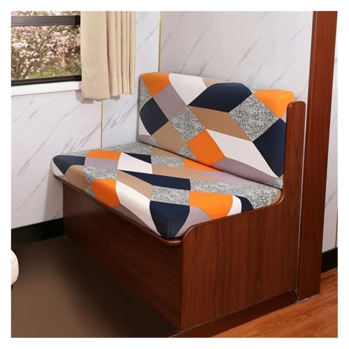 ZGCrumphant 2 Teile/Satz Floral Bedruckte RV Dinette Kissenbezüge Elastische Armlose Sofabezüge Spandex RV Camper Auto Bank Rückenlehne Abdeckung für Wohnmobile(Type 3) von ZGCrumphant