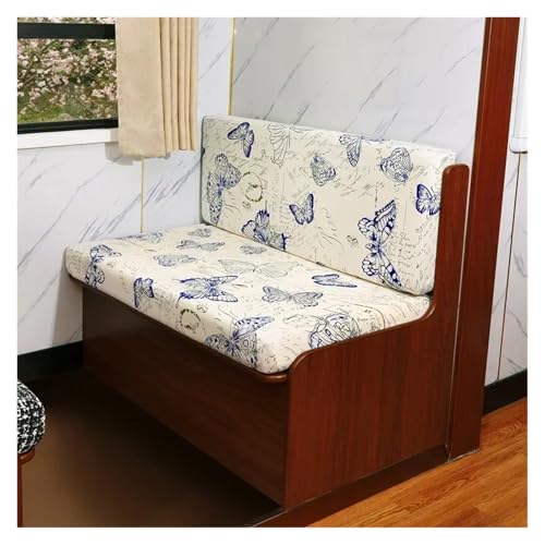 ZGCrumphant 2 Teile/Satz Floral RV Sofa Sitz Schutzhülle Elastische Essecke Kissen Abdeckung Möbel Protector Camper Auto Bank Caravan Kussenhoezen für Wohnmobile(Type 10) von ZGCrumphant