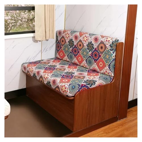 ZGCrumphant 2 Teile/Satz Floral RV Sofa Sitz Schutzhülle Elastische Essecke Kissen Abdeckung Möbel Protector Camper Auto Bank Caravan Kussenhoezen für Wohnmobile(Type 4) von ZGCrumphant
