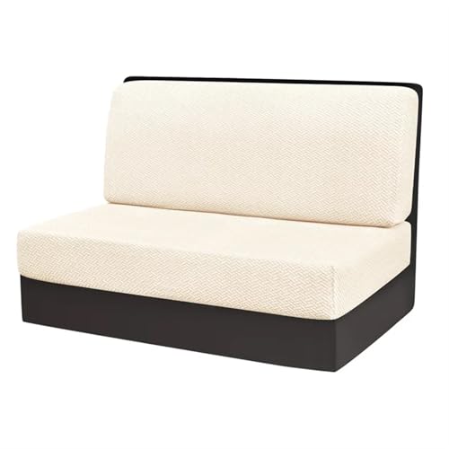 ZGCrumphant 2 Teile/Satz Stretch RV Dinette Kissen Abdeckungen Jacquard Couch Abdeckung Booth Sitzbezüge RV Camper Auto Bank Rückenlehne Abdeckung Dekor für Wohnmobile(Color 4) von ZGCrumphant