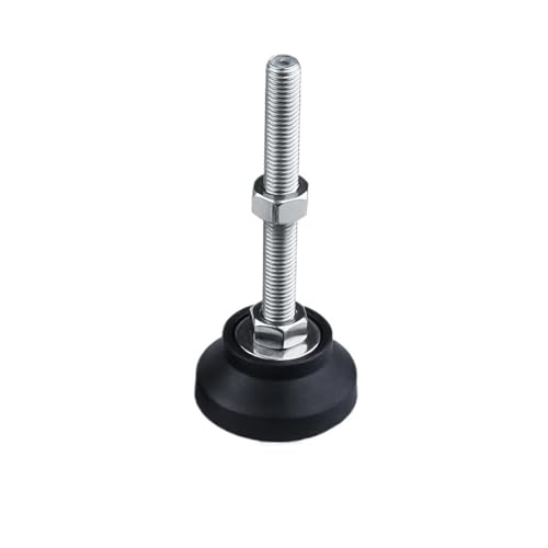 ZGCrumphant 4 Stück Einstellbare Drehbankfüße, 40 mm Durchmesser, Gewinde, Nivellierpad, Schwenkbasis, Gelenkbeine für Möbel(D40xM10x50mm) von ZGCrumphant