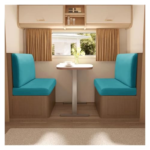 ZGCrumphant 4 Teile/Satz RV Dinette Kissen Abdeckung Elastische Camper Kissen Hussen Loveseat Sofa Möbel Schutz for RV Camper Auto Bank für Wohnmobile(Color 7) von ZGCrumphant
