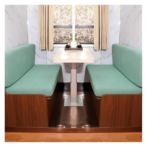 ZGCrumphant 4 Teile/Satz Stretch RV Dinette Kissen Abdeckungen Polar Fleece Couch Abdeckung Booth Sitzbezüge RV Camper Auto Bank Rückenlehne Abdeckung für Wohnmobile(Color 1) von ZGCrumphant
