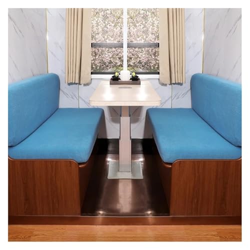 ZGCrumphant 4 Teile/Satz Stretch RV Dinette Kissen Abdeckungen Polar Fleece Couch Abdeckung Booth Sitzbezüge RV Camper Auto Bank Rückenlehne Abdeckung für Wohnmobile(Color 2) von ZGCrumphant