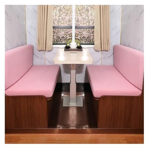 ZGCrumphant 4 Teile/Satz Stretch RV Dinette Kissen Abdeckungen Polar Fleece Couch Abdeckung Booth Sitzbezüge RV Camper Auto Bank Rückenlehne Abdeckung für Wohnmobile(Color 3) von ZGCrumphant