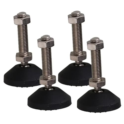 ZGCrumphant 4Pcs Einstellbare Möbel Glide Nivellierung Füße Pad Dia 40MM 50MM 80MM Nylon Basis Universal Joint Gewinde für Möbel(D50xM12x50mm) von ZGCrumphant